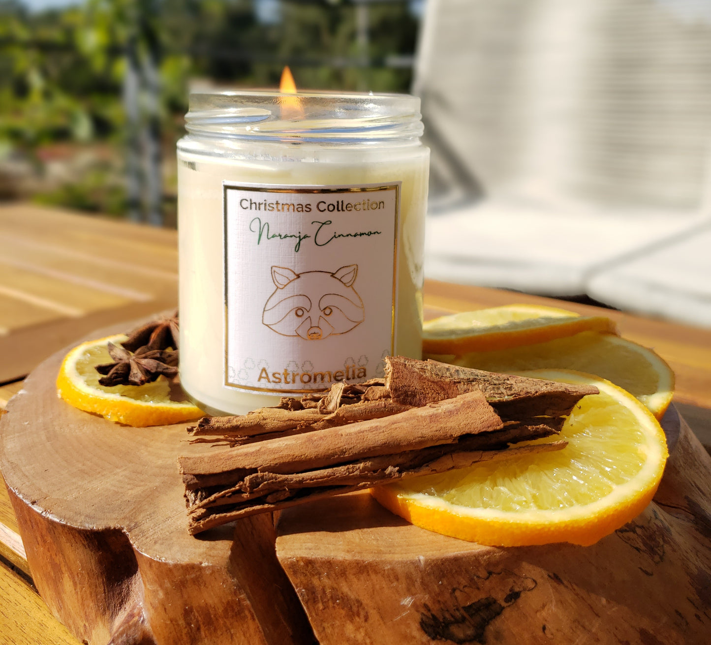 Vela aromática de soja  Naranja Cinnamon
