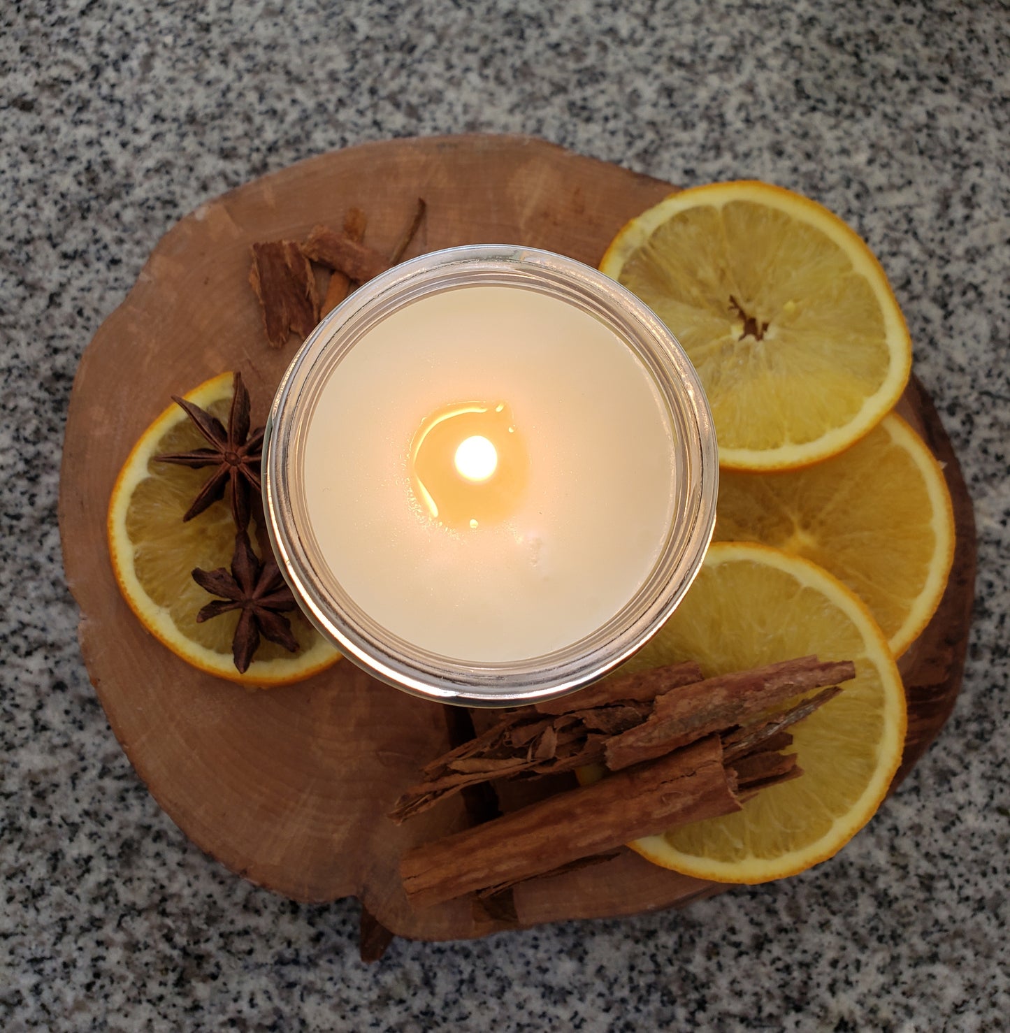 Vela aromática de soja  Naranja Cinnamon