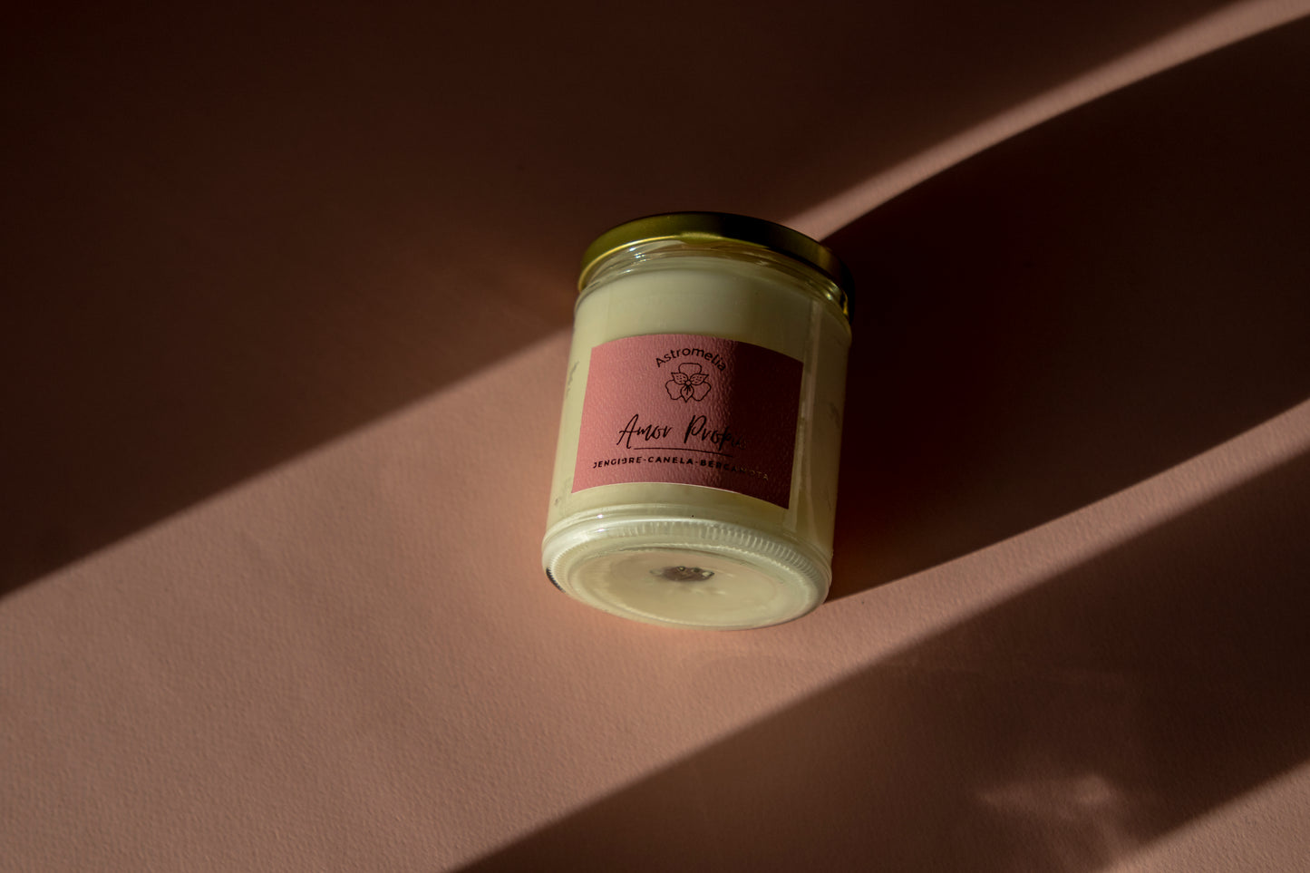 Vela aromática de soja "Amor Propio"